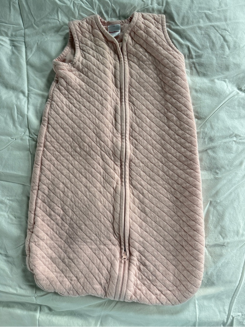 Hanna Andersson Quilted Sleeveless Sleep Sack - Light Pink